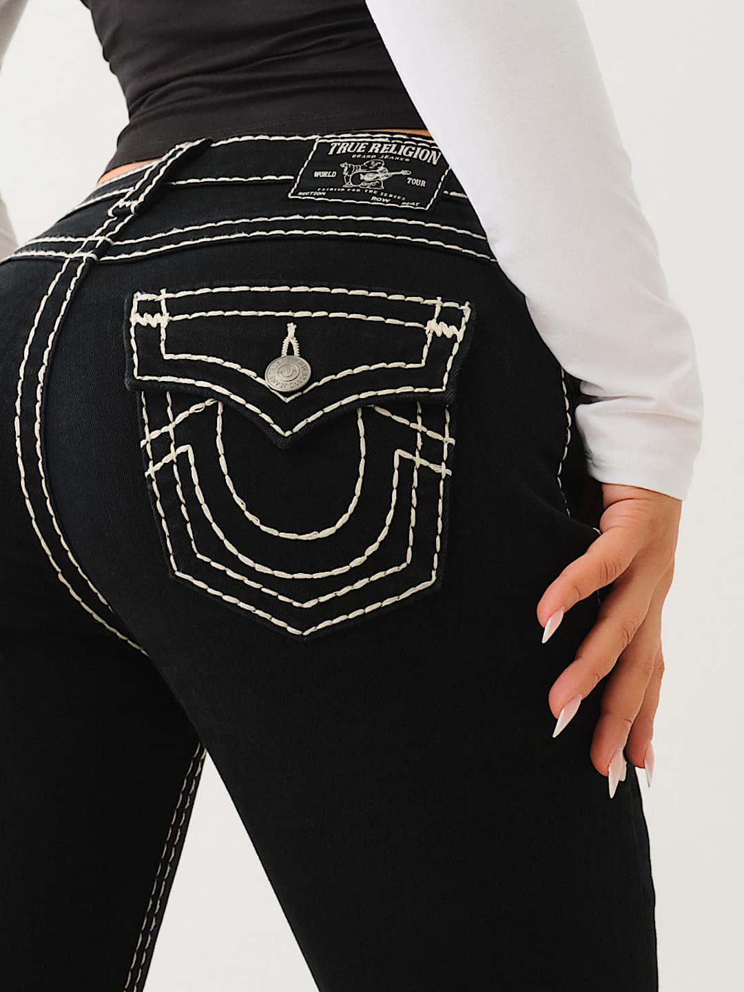 JOEY SUPER T LOW RISE FLARE JEAN
