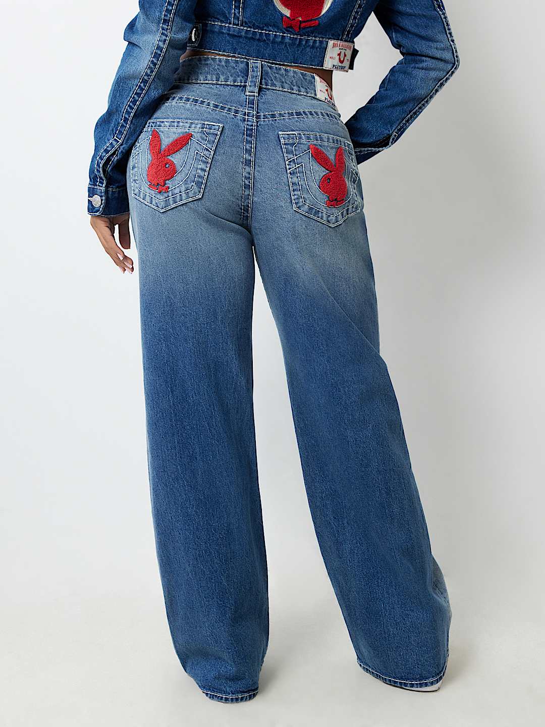 PLAYBOY X TRUE RELIGION BOBBY BIG T BAGGY JEAN