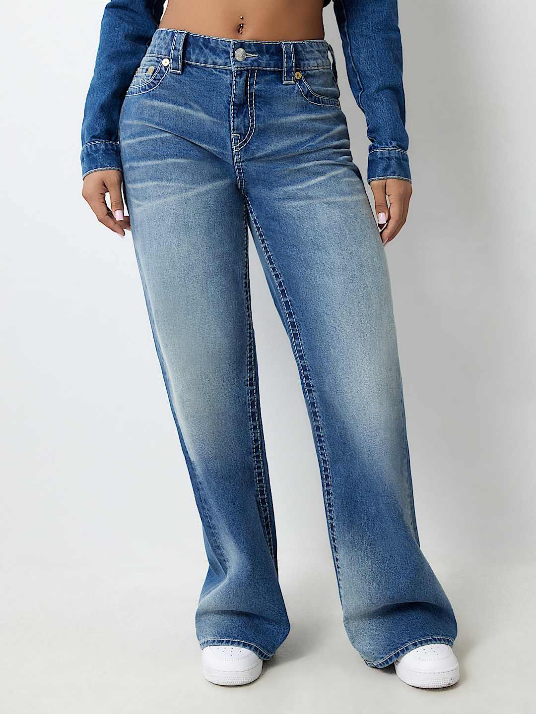PLAYBOY X TRUE RELIGION BOBBY BIG T BAGGY JEAN