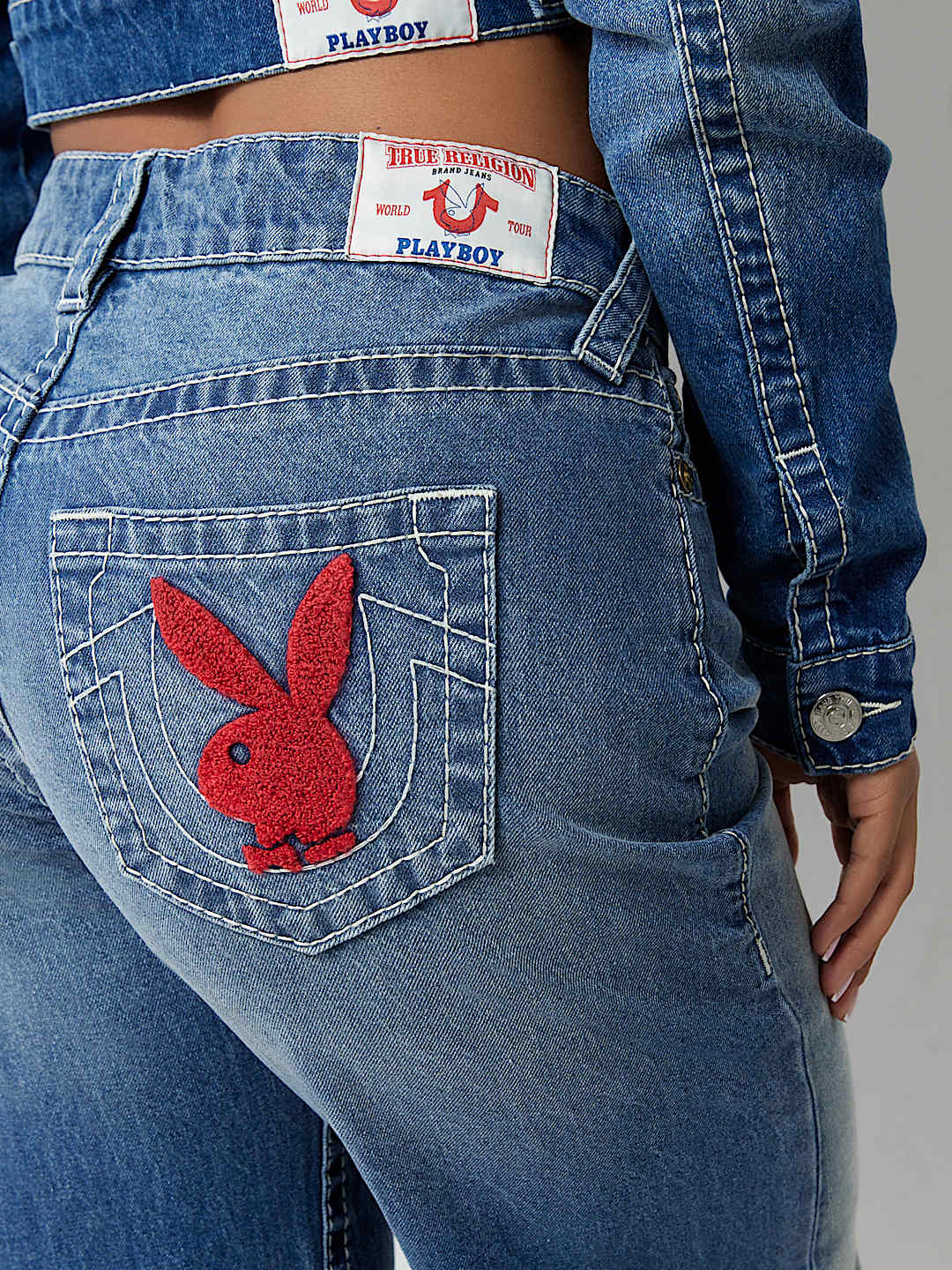 PLAYBOY X TRUE RELIGION BOBBY BIG T BAGGY JEAN