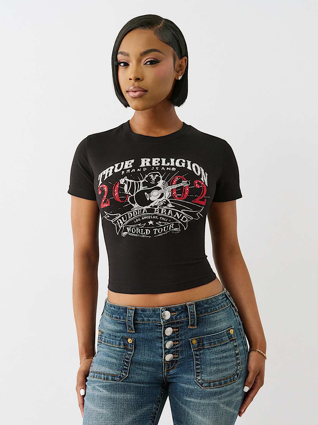 CRYSTAL OG WORLD TOUR BUDDHA BABY TEE