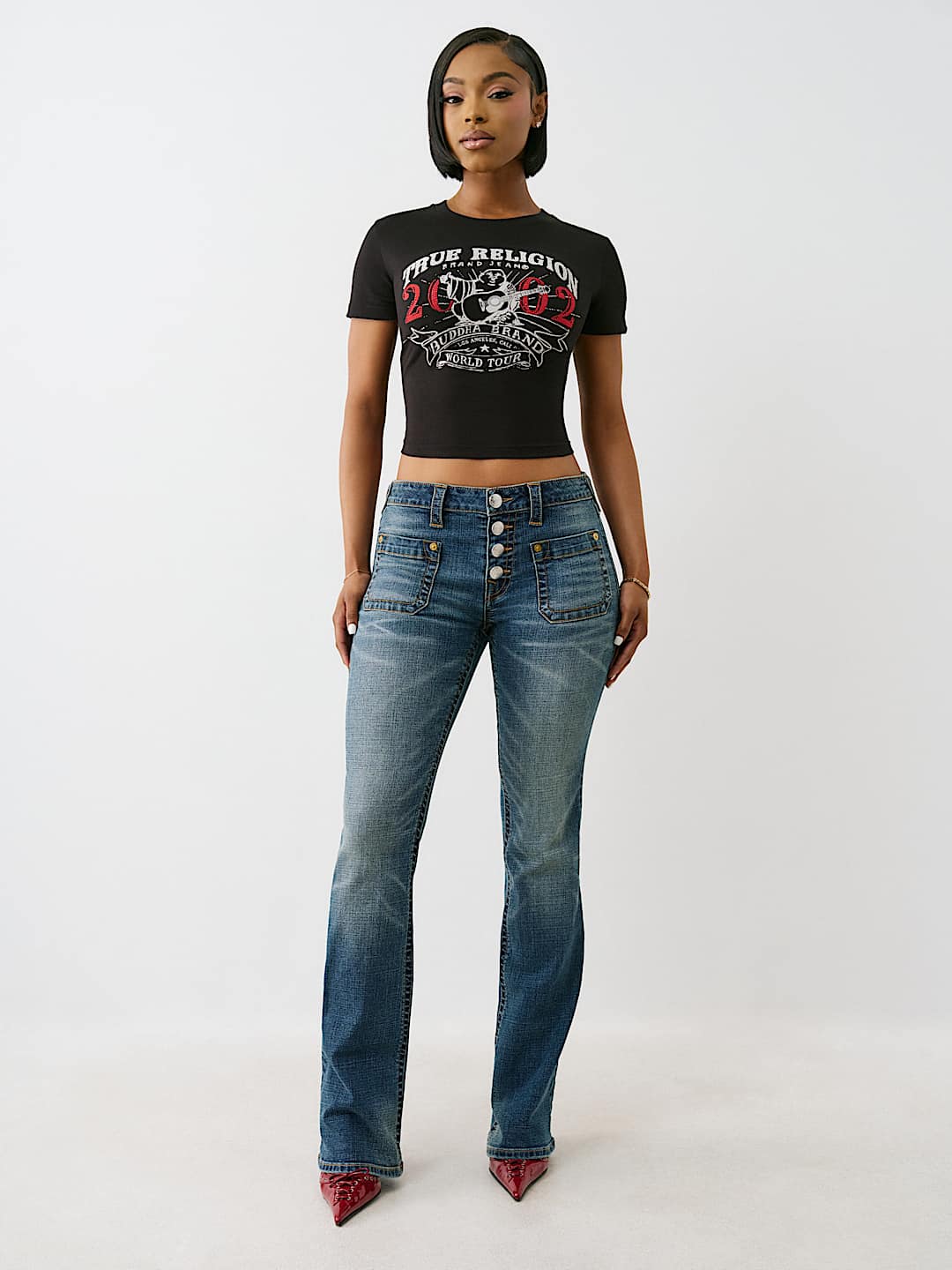 CRYSTAL OG WORLD TOUR BUDDHA BABY TEE