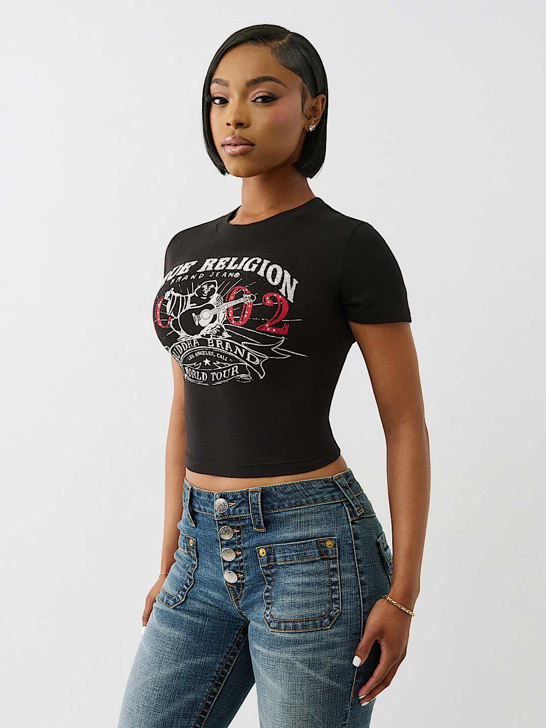 CRYSTAL OG WORLD TOUR BUDDHA BABY TEE