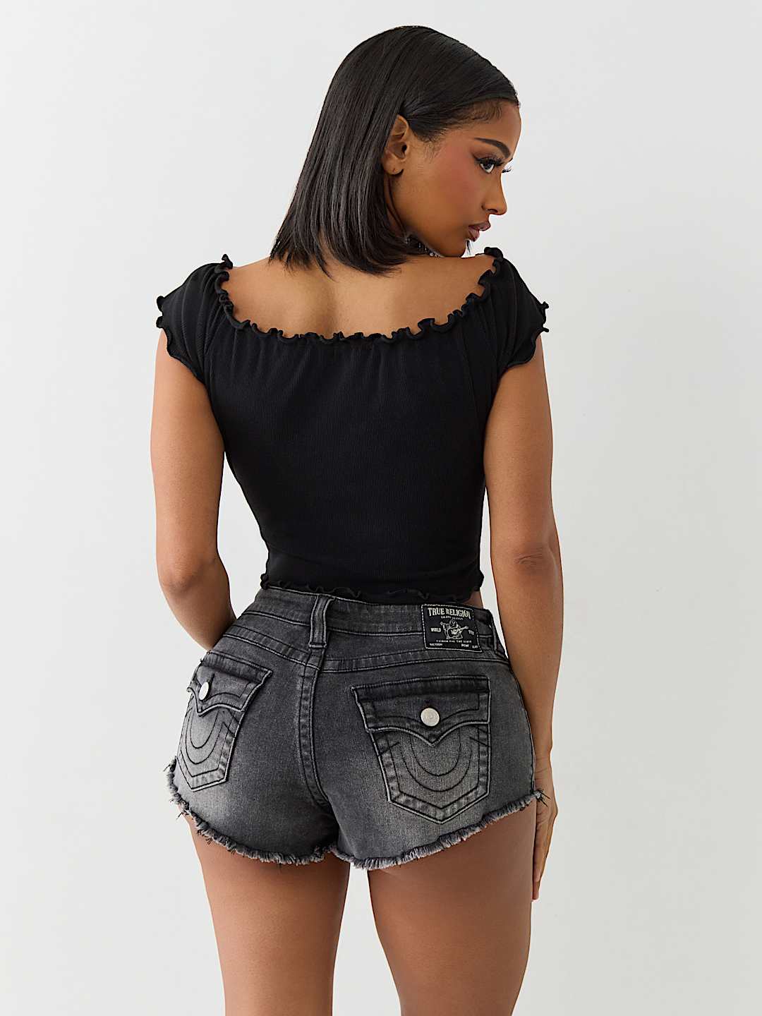 LETTUCE EDGE OFF-THE-SHOULDER TOP