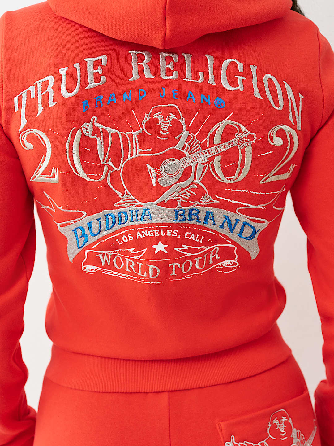 LUREX EMBROIDERED WORLD TOUR ZIP HOODIE
