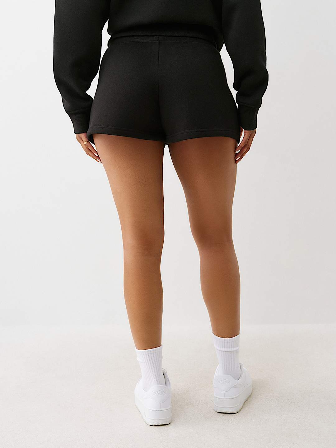 LOGO APPLIQUE SWEAT SHORT