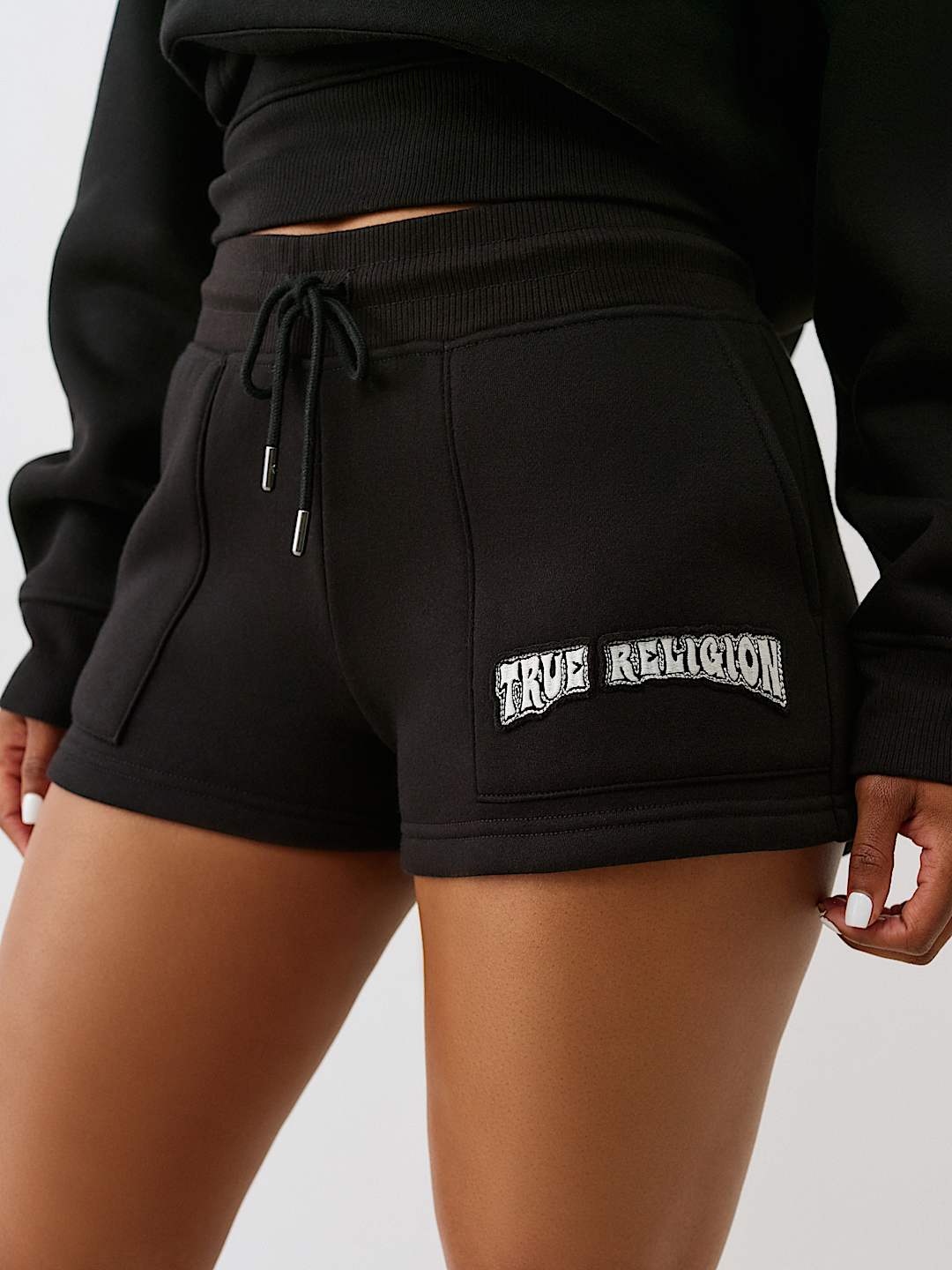 LOGO APPLIQUE SWEAT SHORT