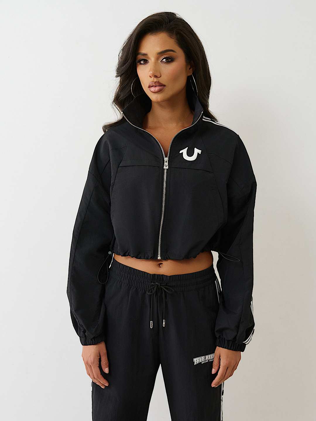SHRUNKEN NYLON TRACK JACKET