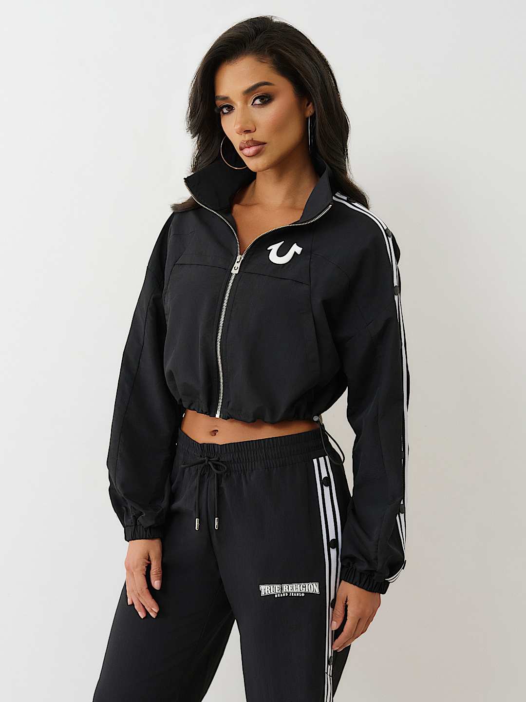 SHRUNKEN NYLON TRACK JACKET