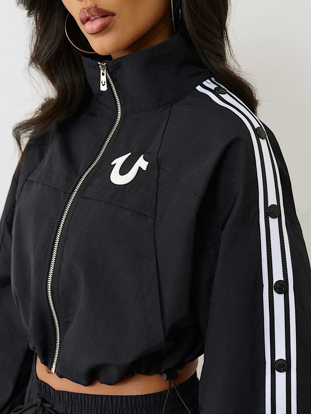 SHRUNKEN NYLON TRACK JACKET