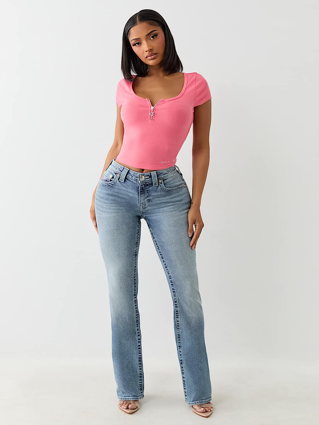 BECCA ‘I LOVE TRUE RELIGION’ BOOTCUT JEAN