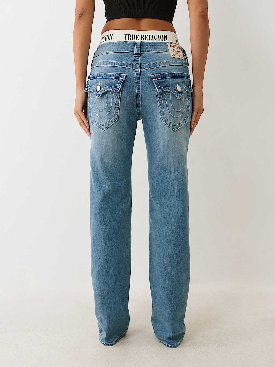 【TRUE RELIGION】★ジーンズ★ RICKI DETACHABLE BOXER JEAN RICKI DETACHABLE BOXER RELAXED JEAN - Beach Fire Medium Wash