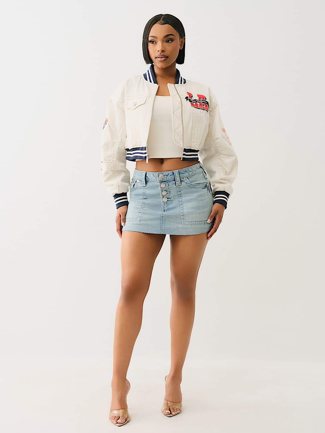 SADIE FRAYED MINI SKIRT