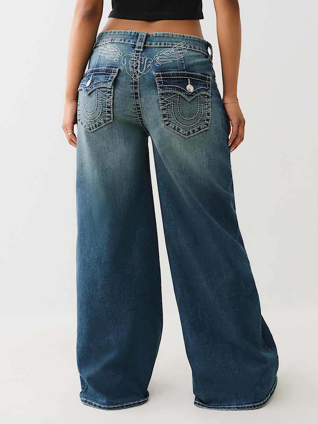 JESSIE WINGED BIG T BAGGY JEAN