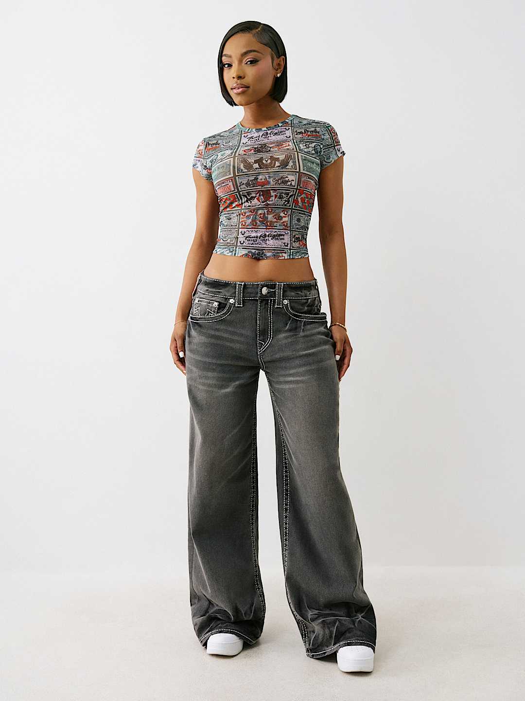 JESSIE BIG T BUDDHA POCKET BAGGY JEAN