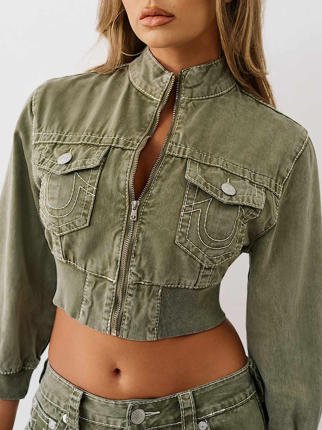 VINTAGE BIG T CROPPED CARPENTER JACKET