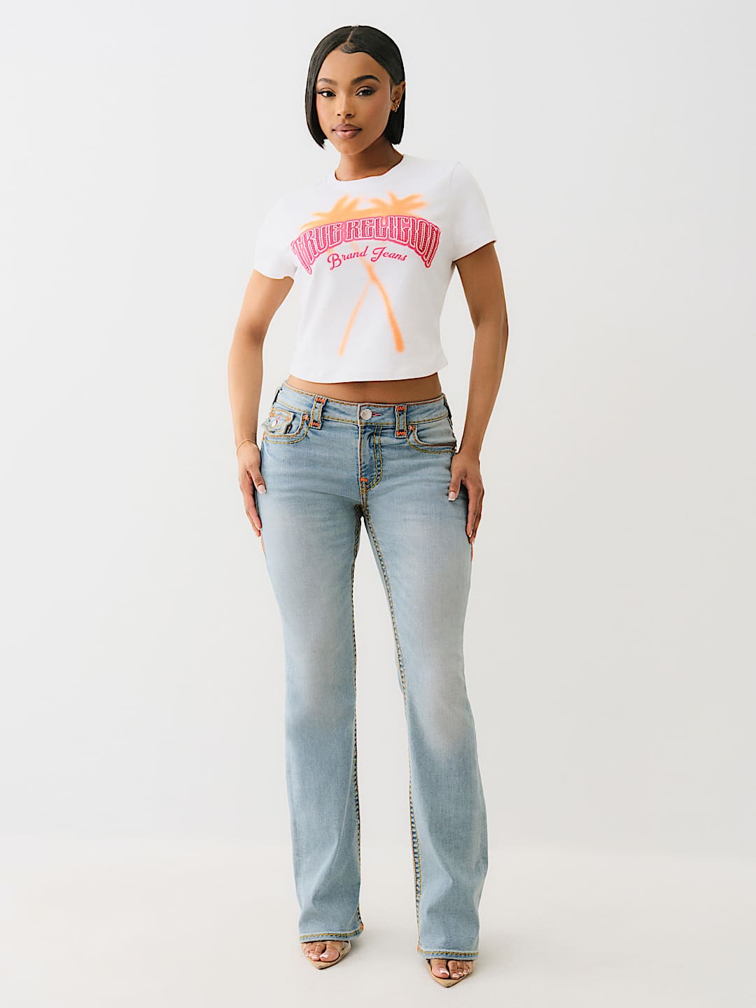 PALM TREE CRYSTAL LOGO BABY TEE