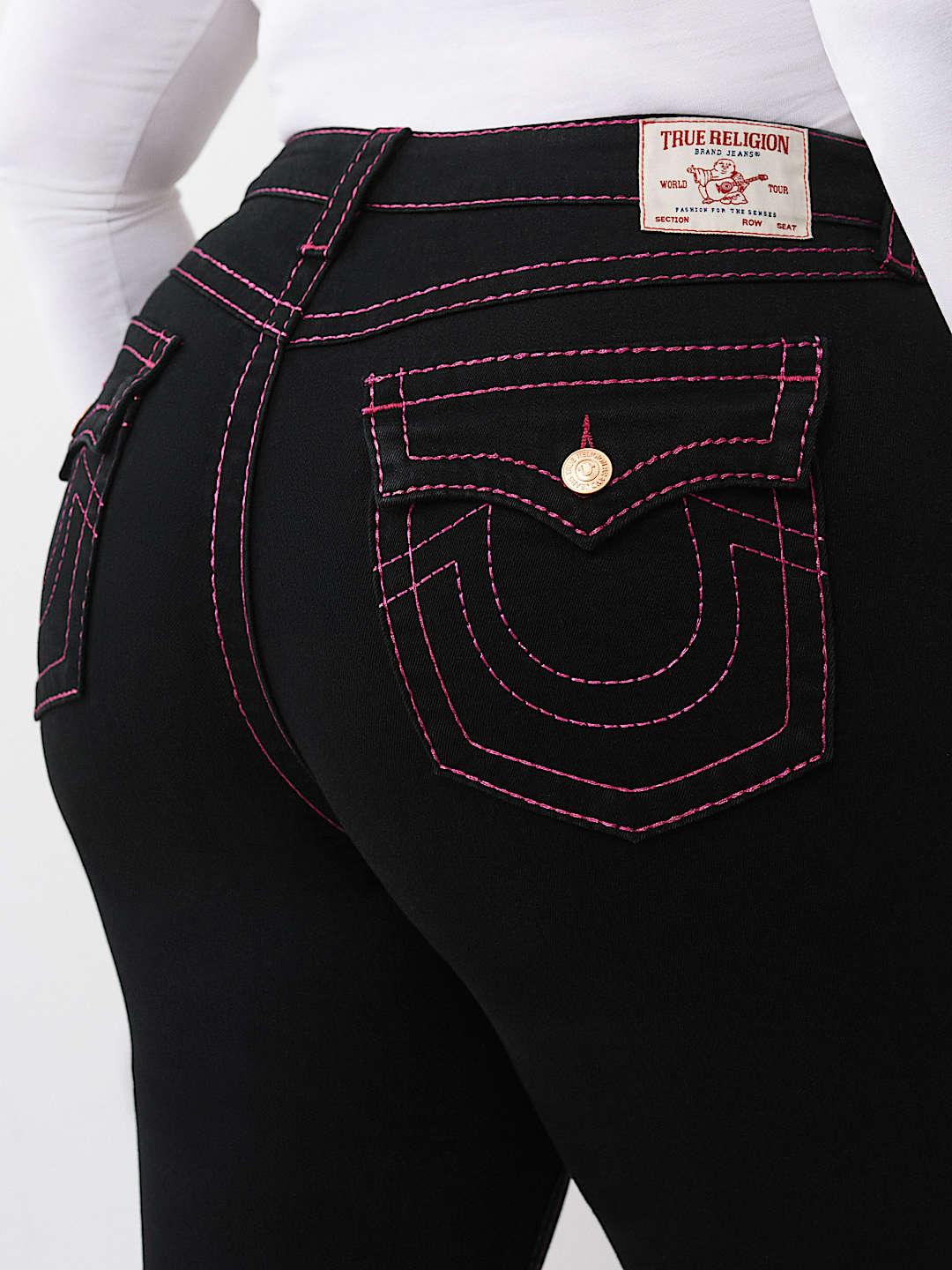 JEAN DROIT MI-TAILLE LUREX BILLIE BIG&nbsp;T TAILLE PLUS