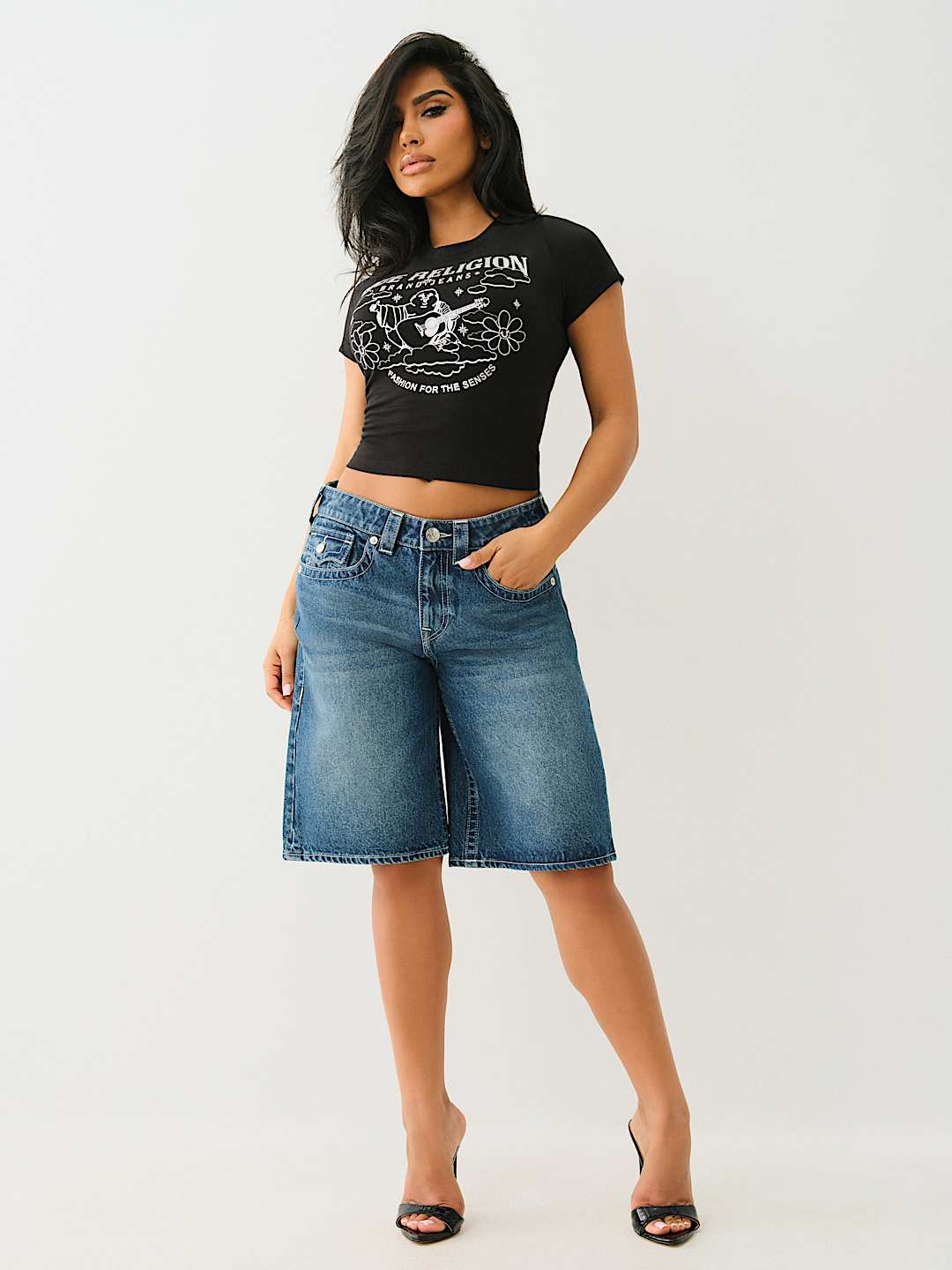 CRYSTAL GROOVY BUDDHA BABY TEE