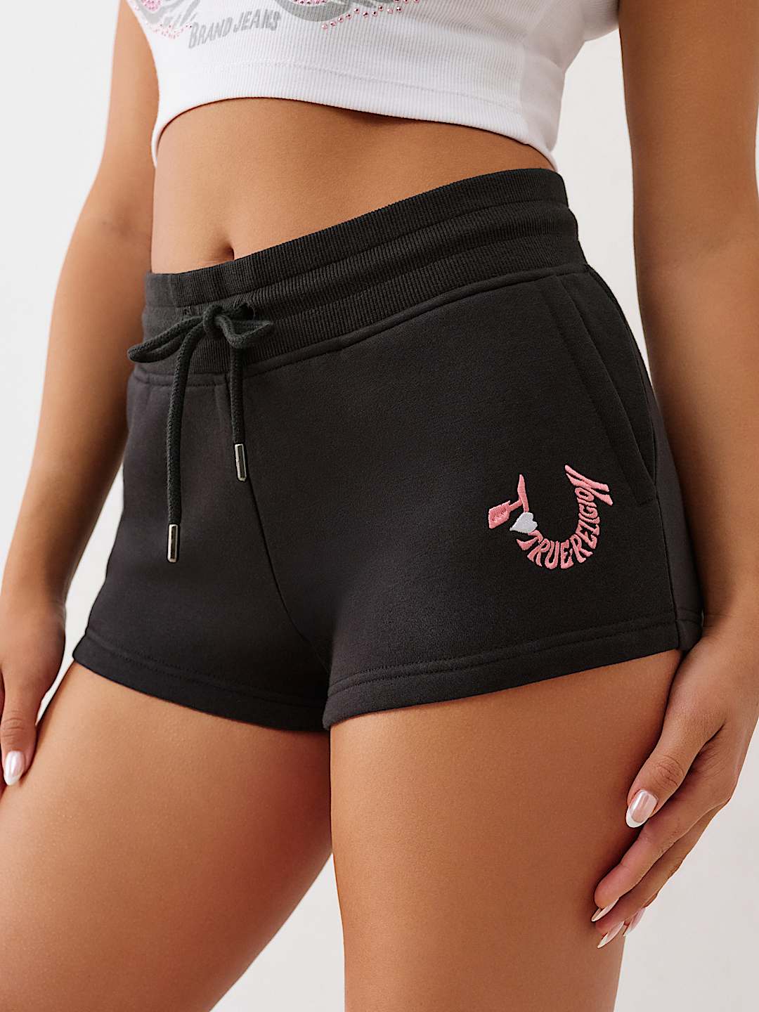 'I LOVE TRUE RELIGION' SWEAT SHORT