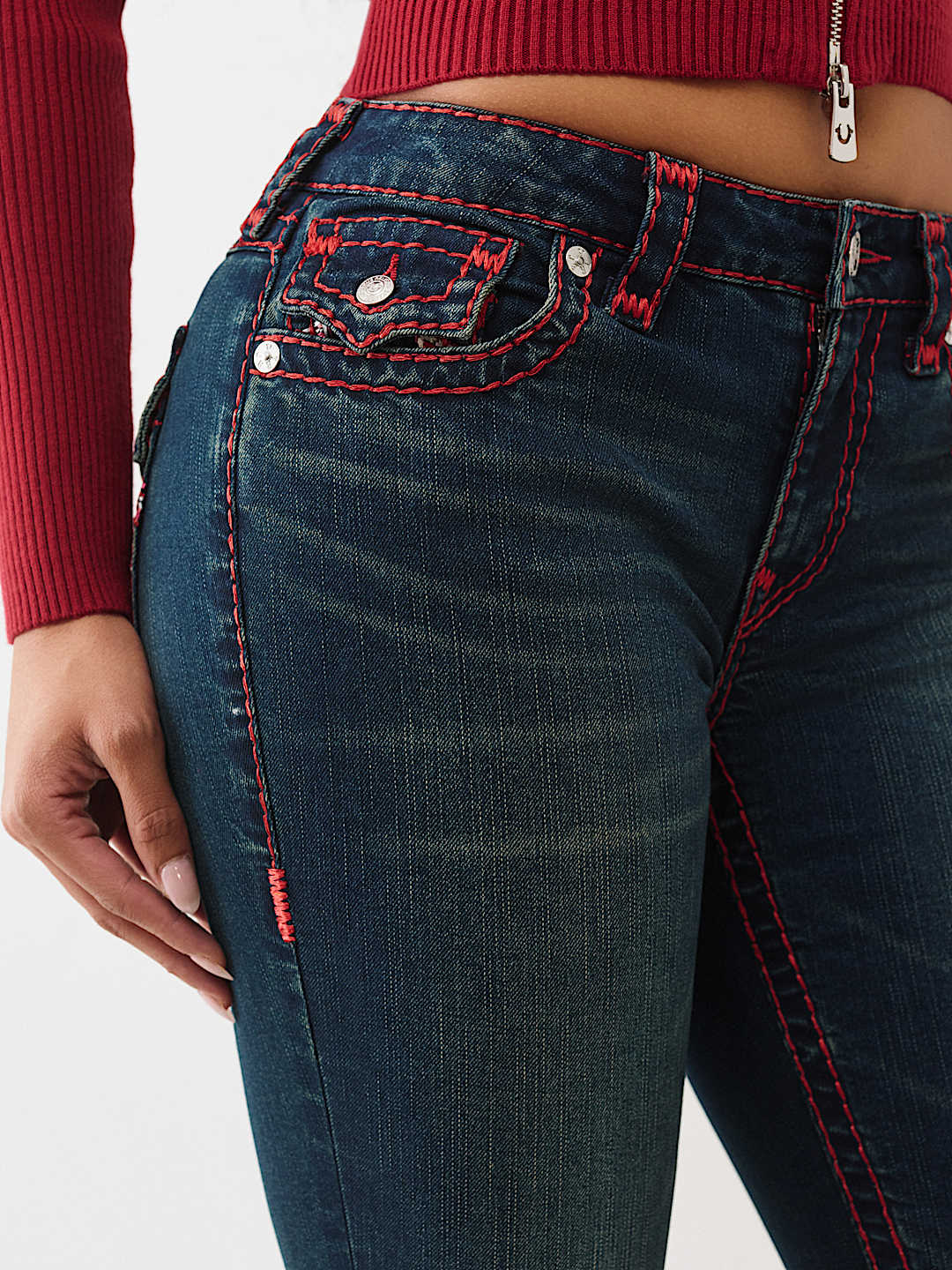 JENNIE MID RISE LUREX SUPER T CURVY SKINNY JEAN, image 6