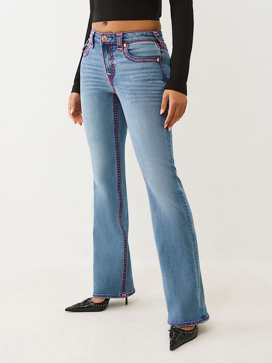 BECCA MID RISE SUPER T BOOTCUT JEAN, image 4