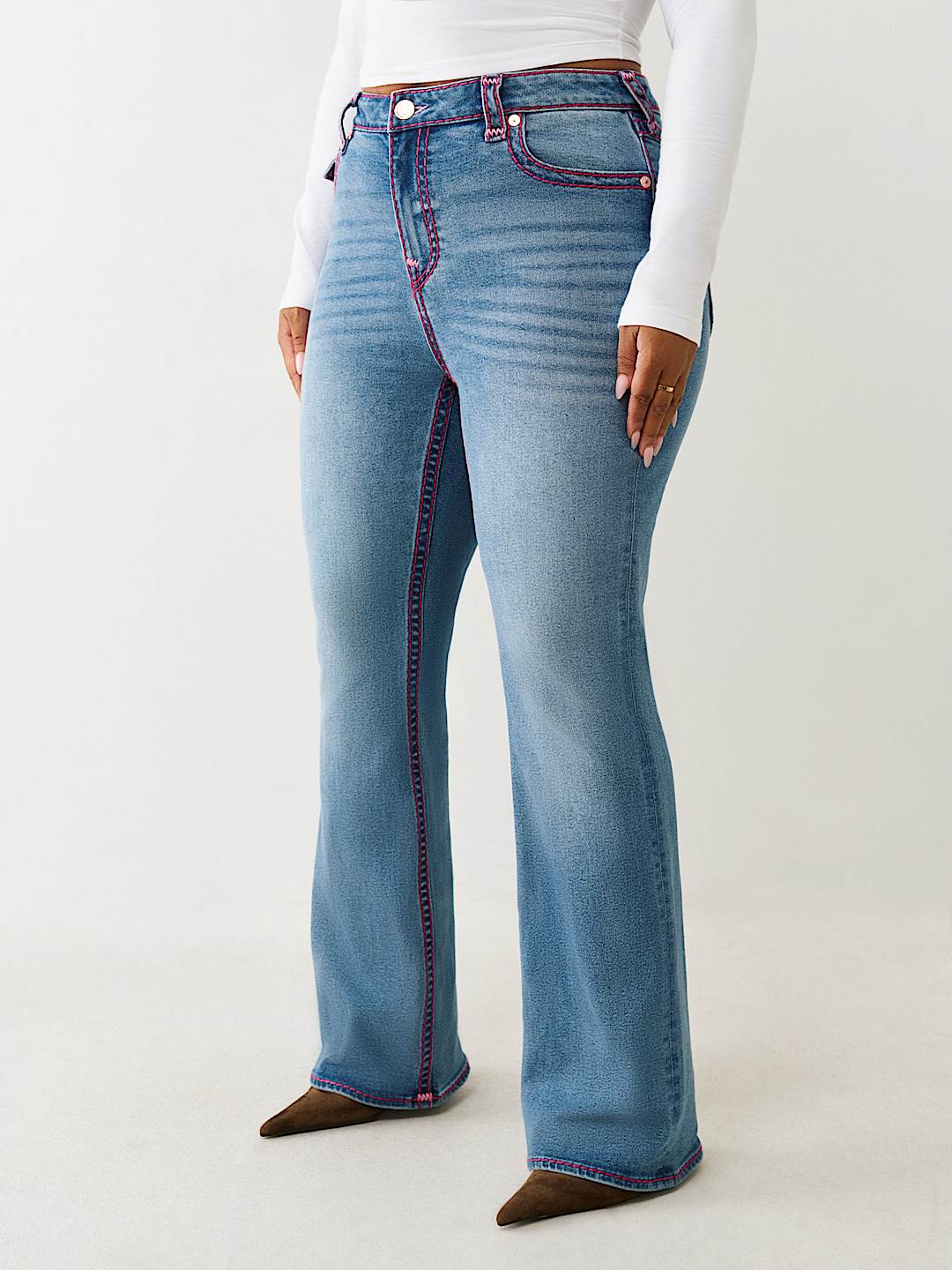 PLUS BECCA MID RISE SUPER T BOOTCUT JEAN, image 4