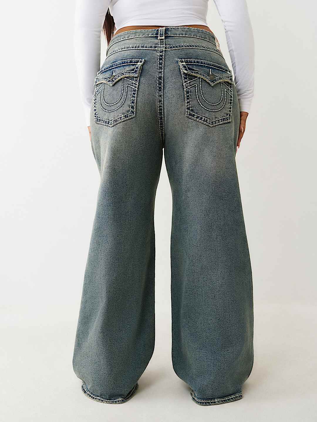 PLUS JESSIE MID RISE SUPER T SUPER BAGGY JEAN, image 5