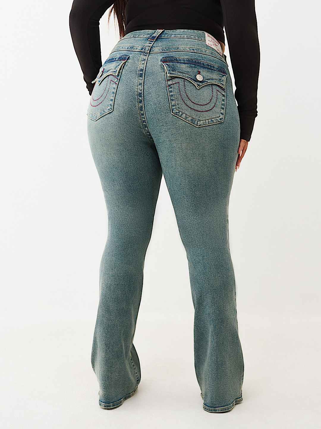 PLUS BECCA MID RISE FLAP BOOTCUT JEAN, image 5