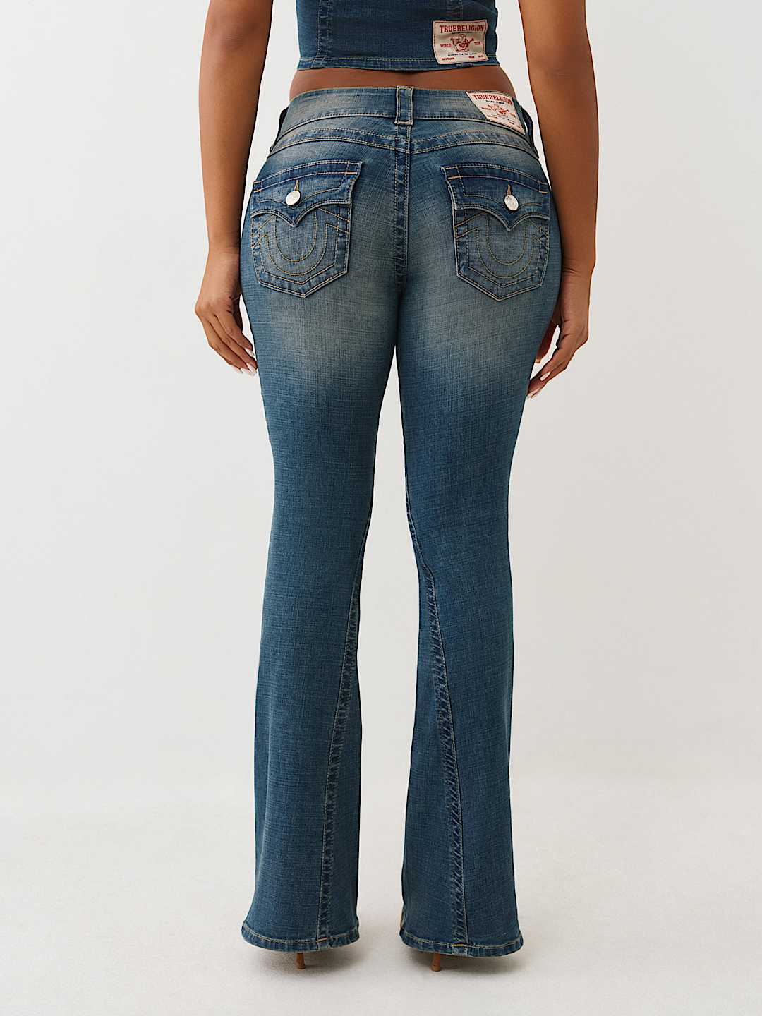 JEANS JOEY ACAMPANADOS DE TIRO BAJO CON SOLAPA, image 5