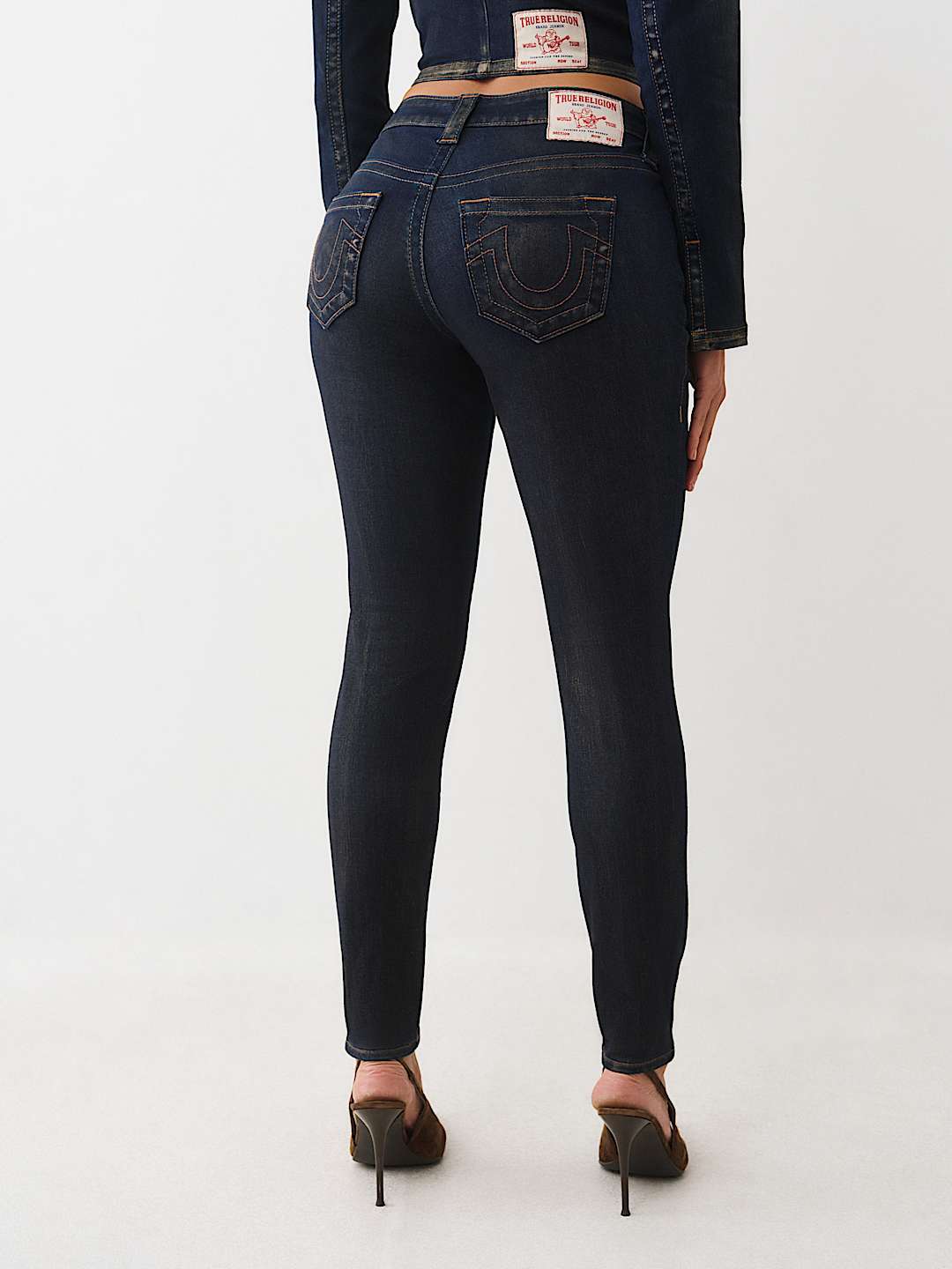 JENNIE MID RISE  METALLIC CURVY SKINNY JEAN, image 5