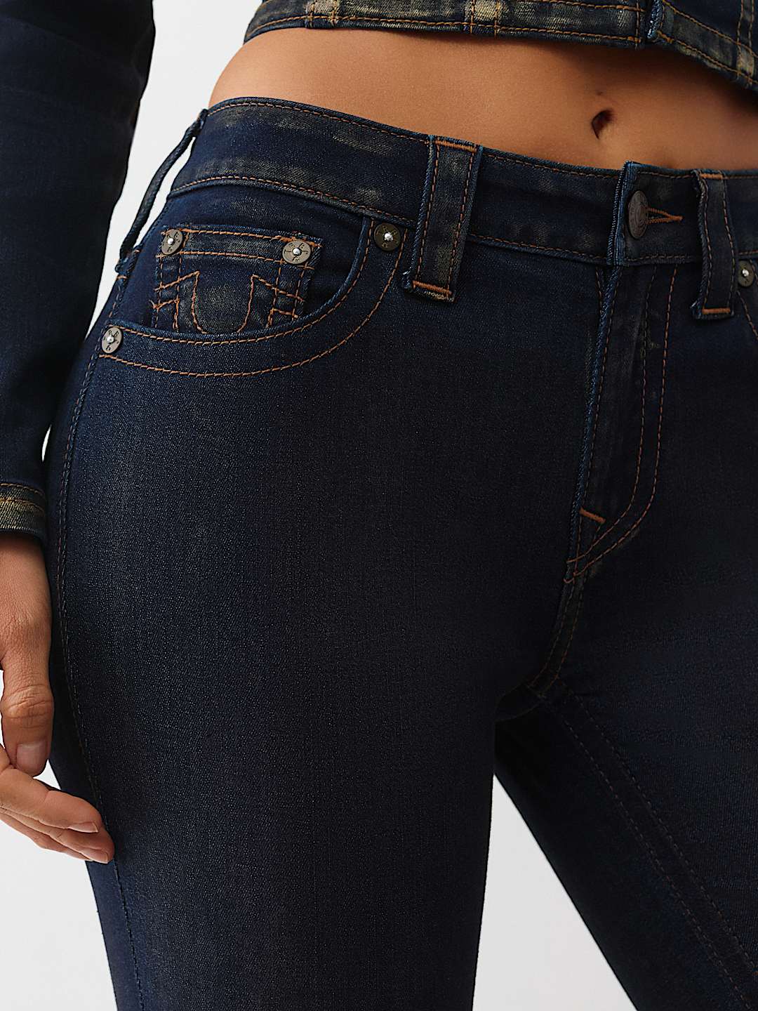 JENNIE MID RISE  METALLIC CURVY SKINNY JEAN, image 6