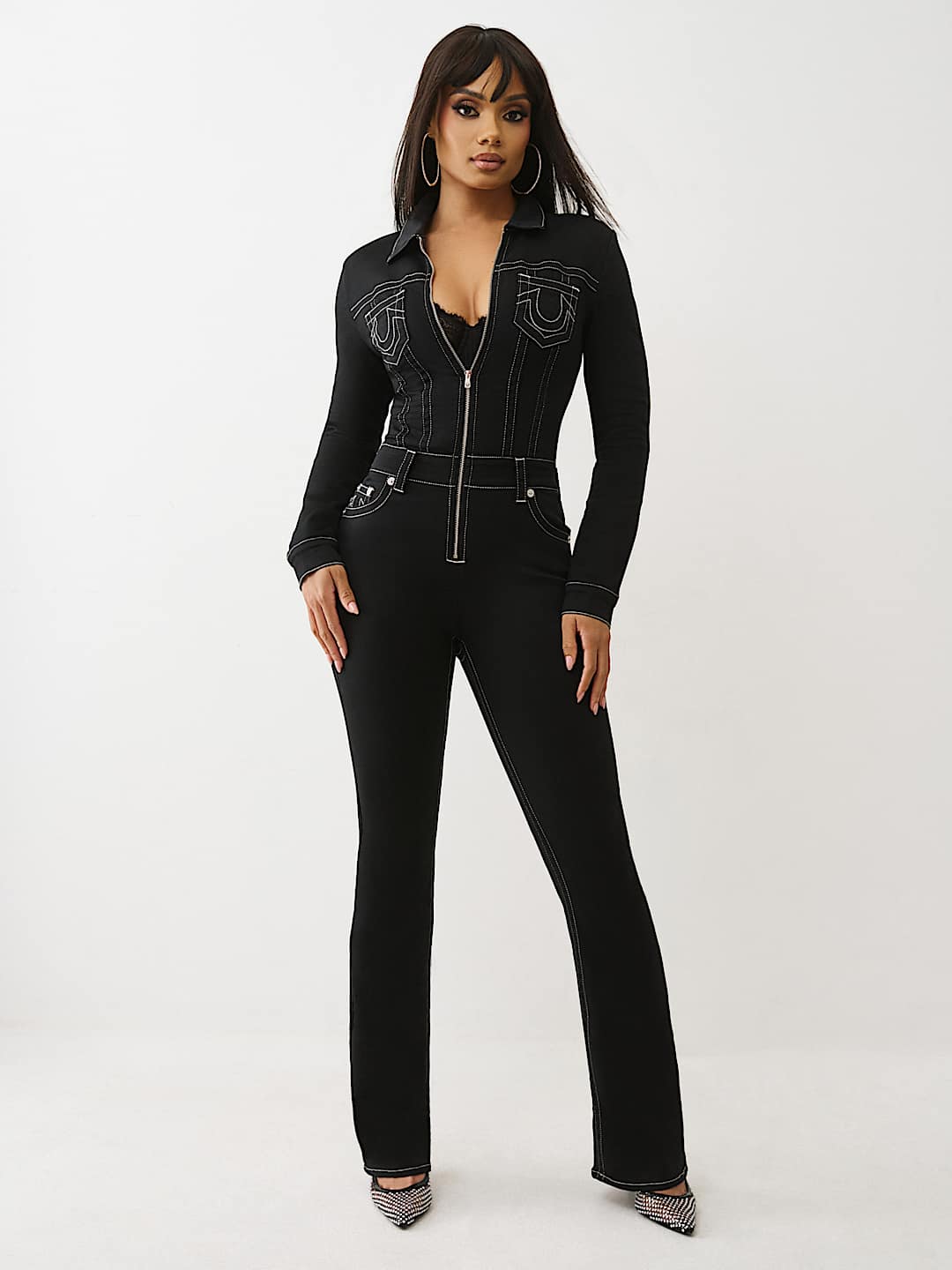 TERRY BOOTCUT JUMPSUIT, image 1