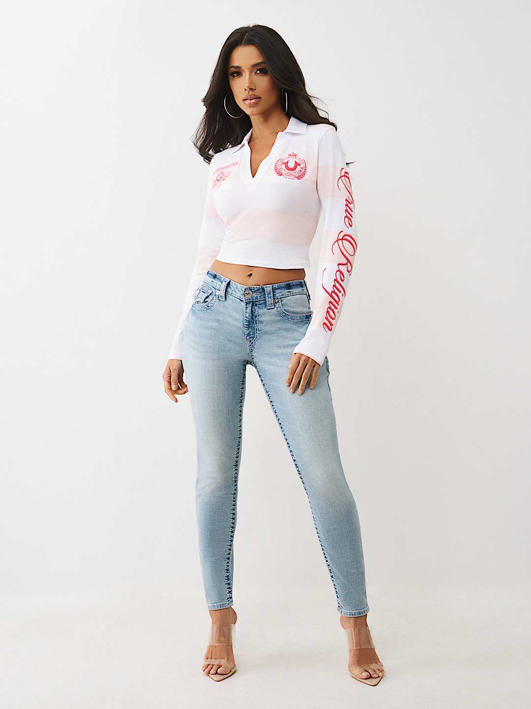 JENNIE MID RISE BIG T FLAP CURVY SKINNY JEAN, image 4