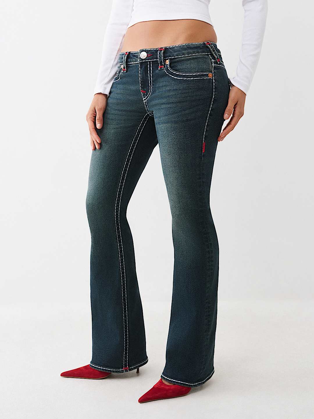 BECCA LOW RISE SUPER T BOOTCUT JEAN, image 4