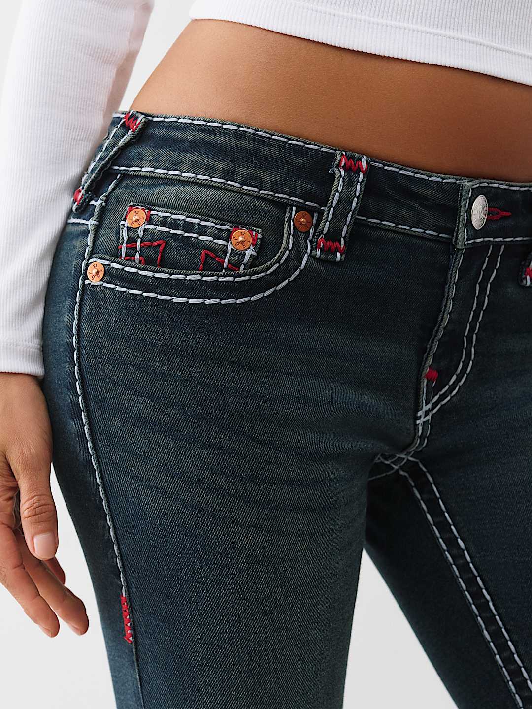 BECCA LOW RISE SUPER T BOOTCUT JEAN, image 6