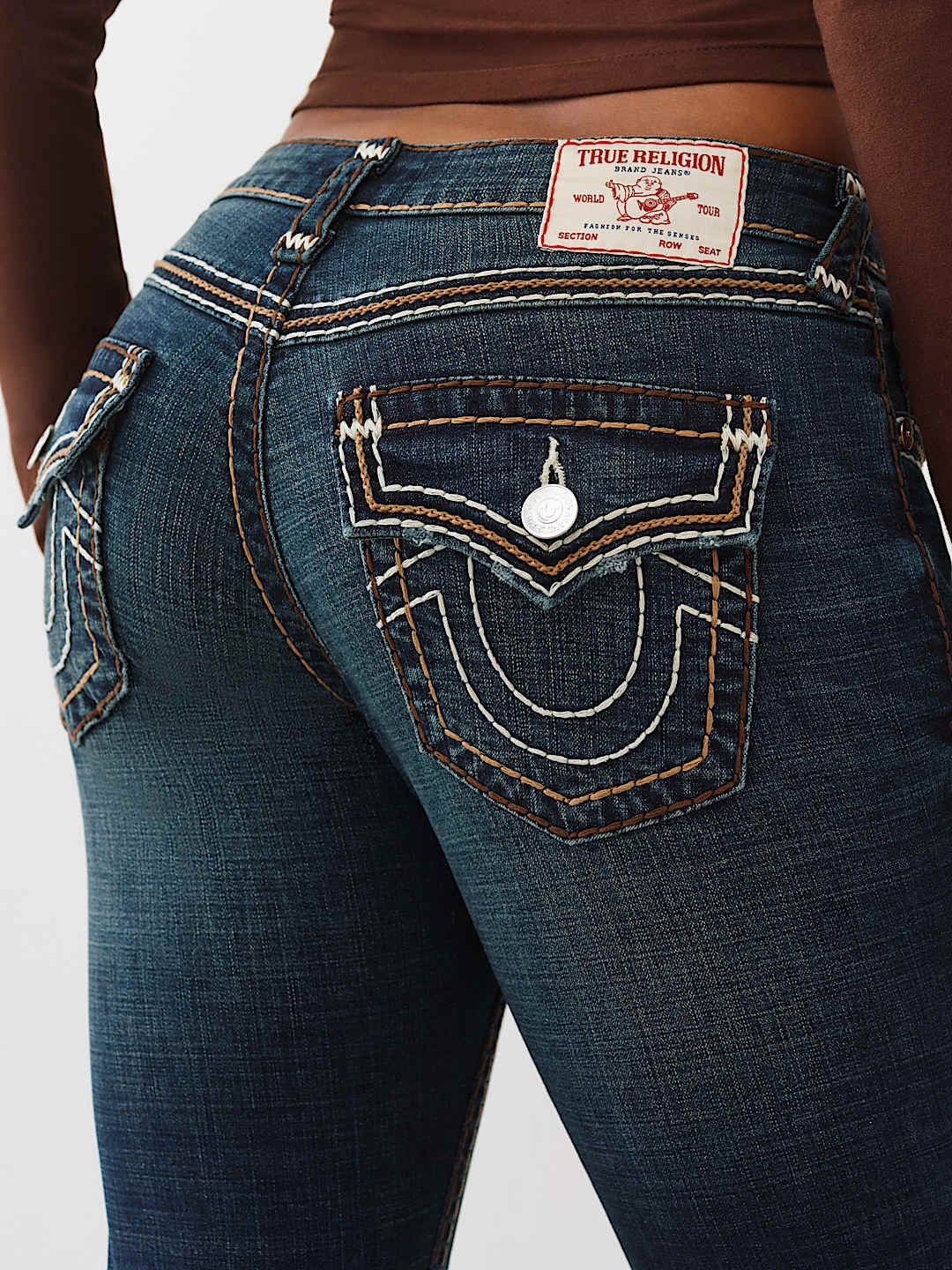 Женские джинсы True Religion Becca Super T расклешенные средней посадки True Bond