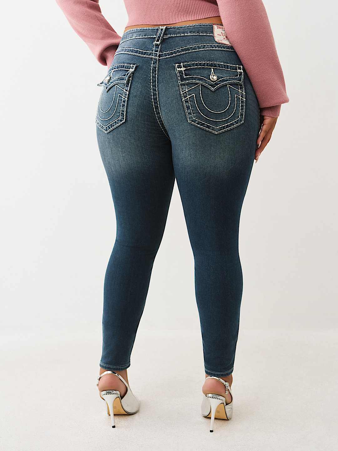 PLUS JENNIE MID RISE SUPER T CURVY SKINNY JEAN, image 5