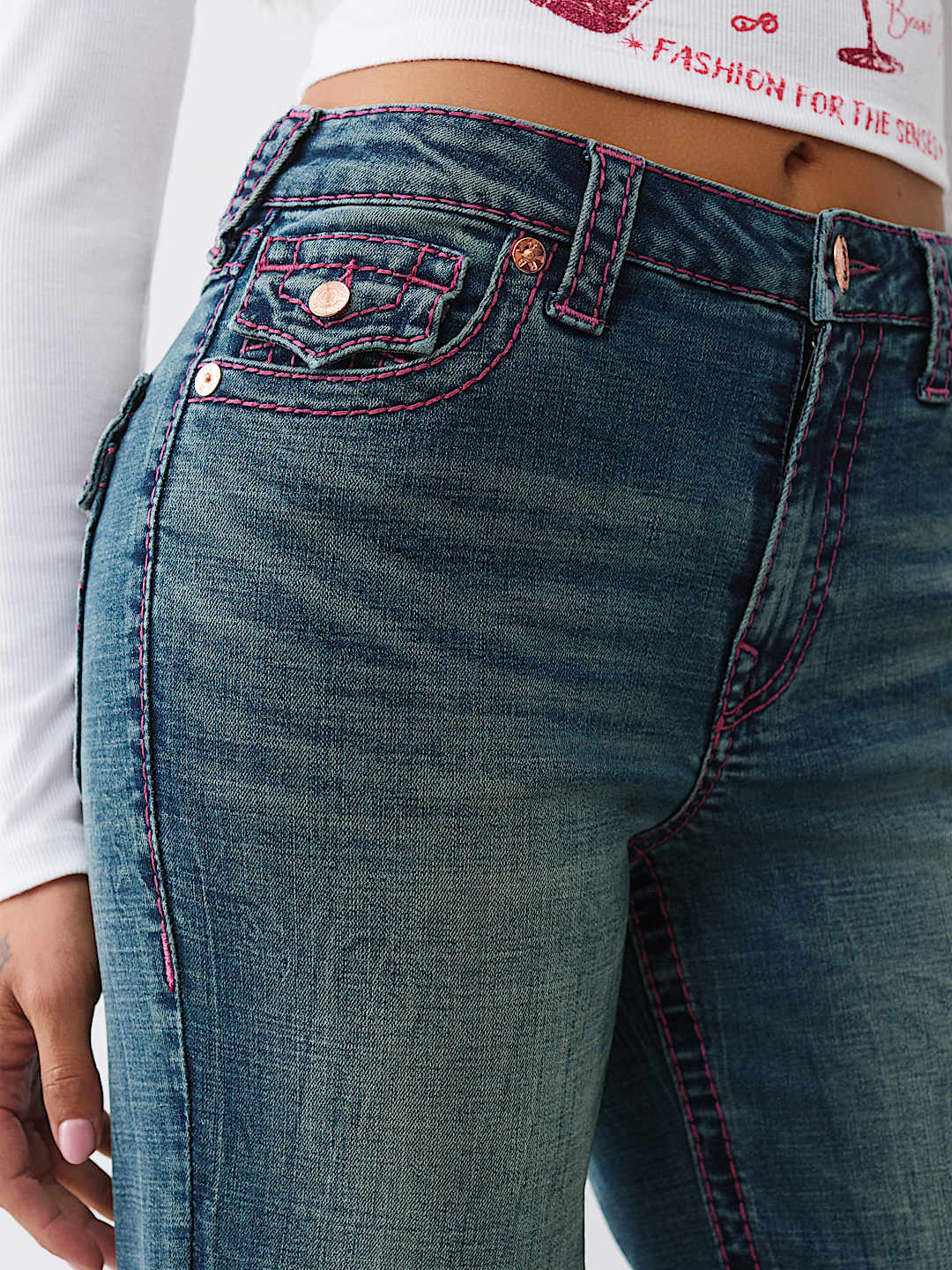 KATRINA HIGH RISE BIG T FLARE JEAN, image 6