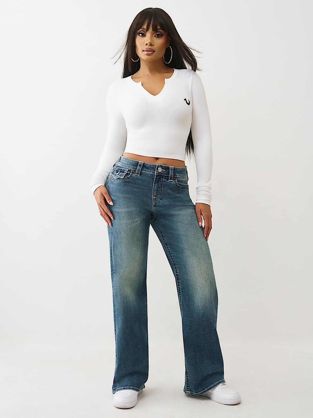 BOBBI MID RISE FLAP BAGGY JEAN, image 2