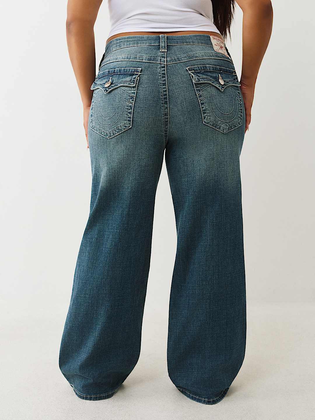 PLUS BOBBI MID RISE BAGGY JEAN, image 4