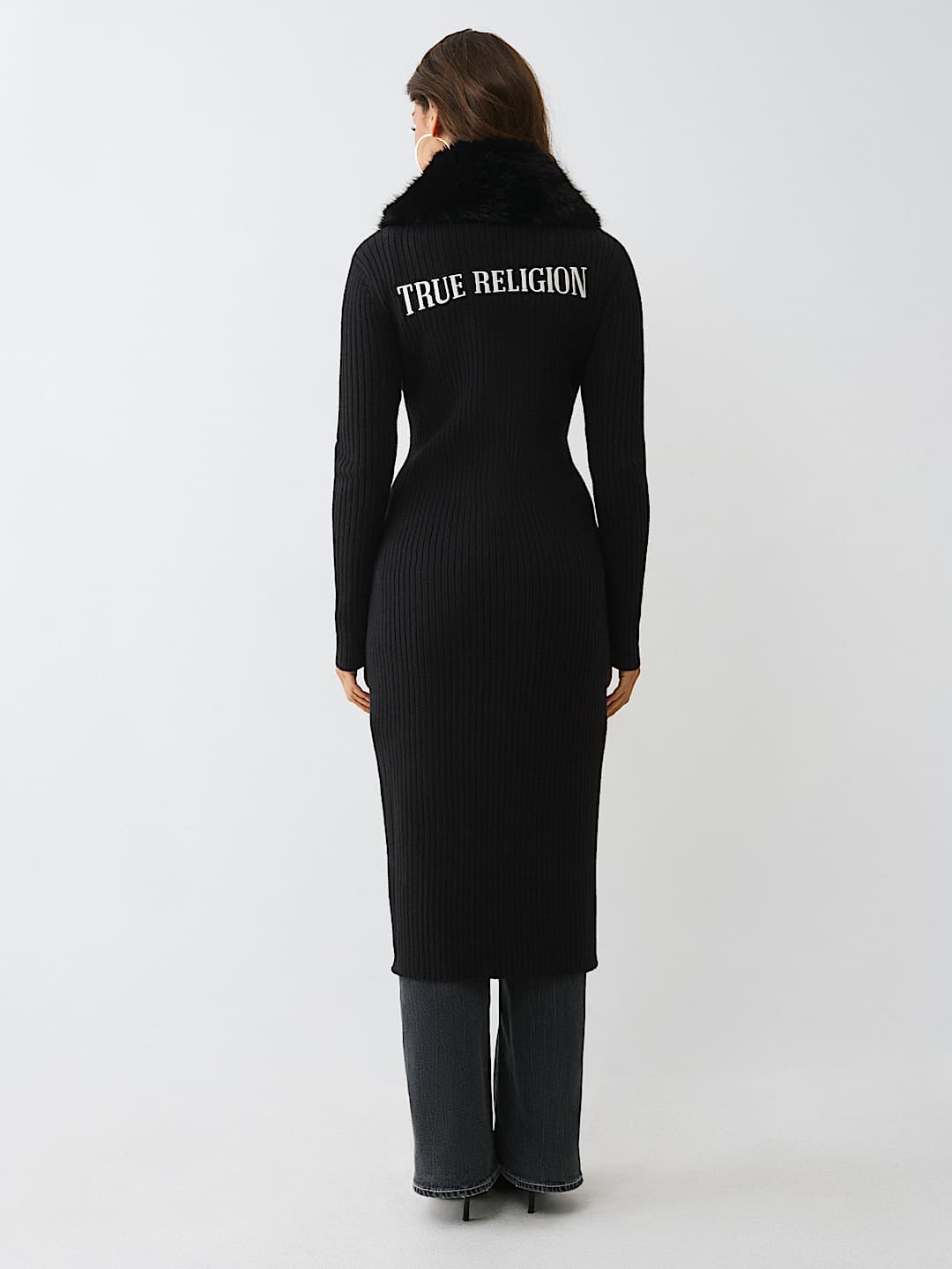 FAUX FUR DUSTER CARDIGAN, image 7