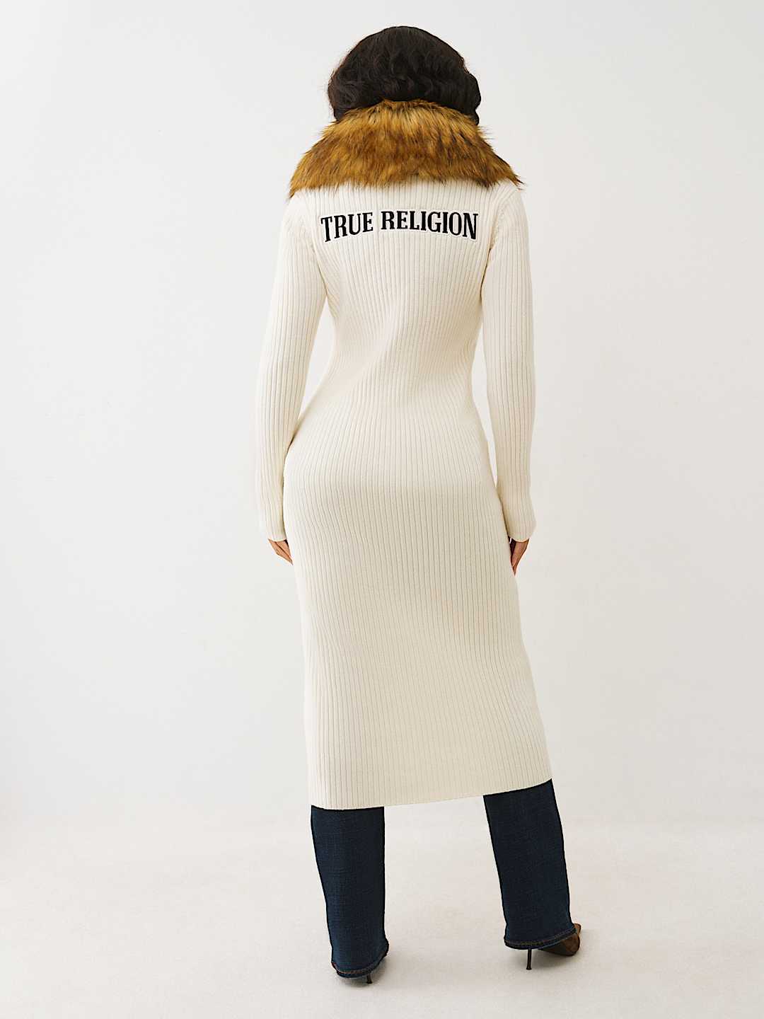 FAUX FUR DUSTER CARDIGAN, image 8