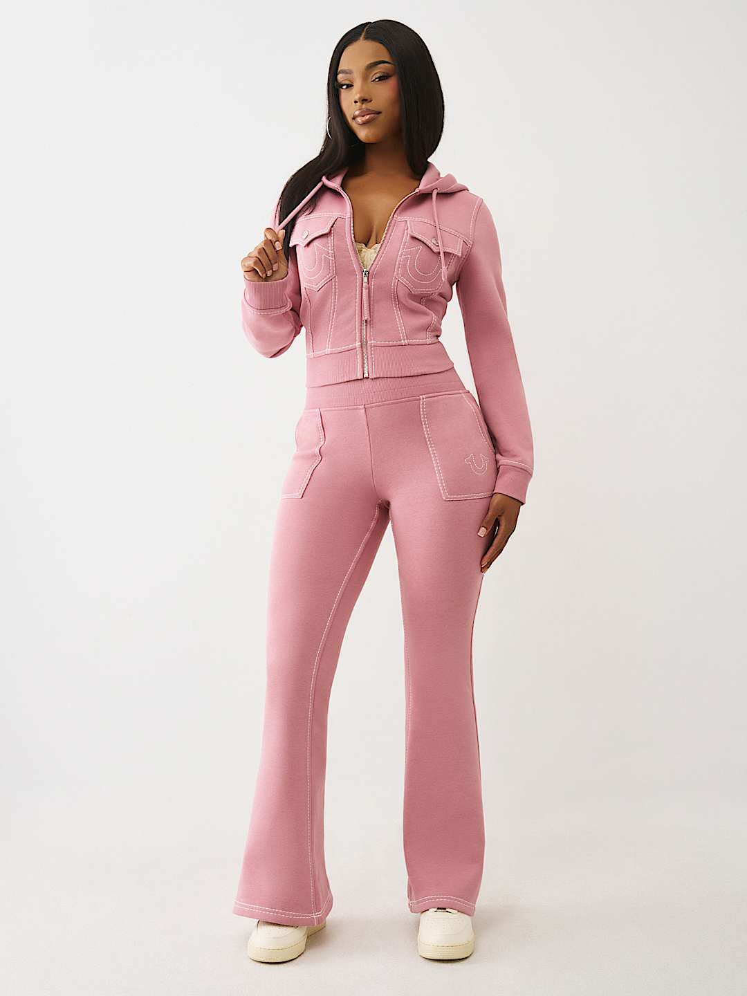 BIG T SHRUNKEN ZIP HOODIE, image 3