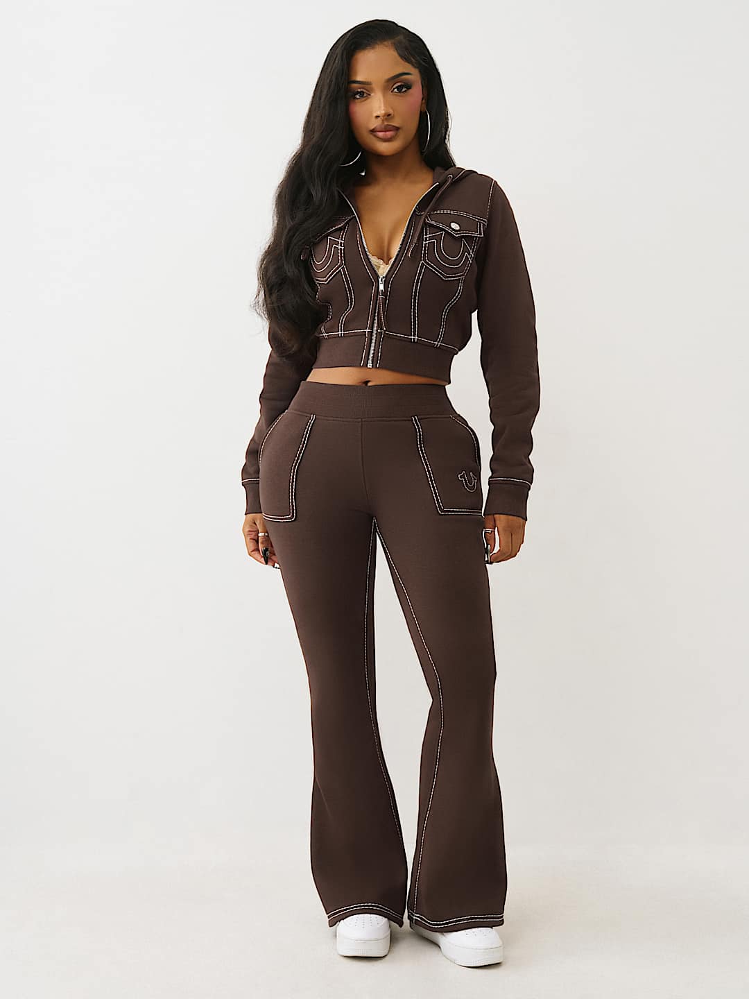 BIG T FLARED SWEATPANT, image 1