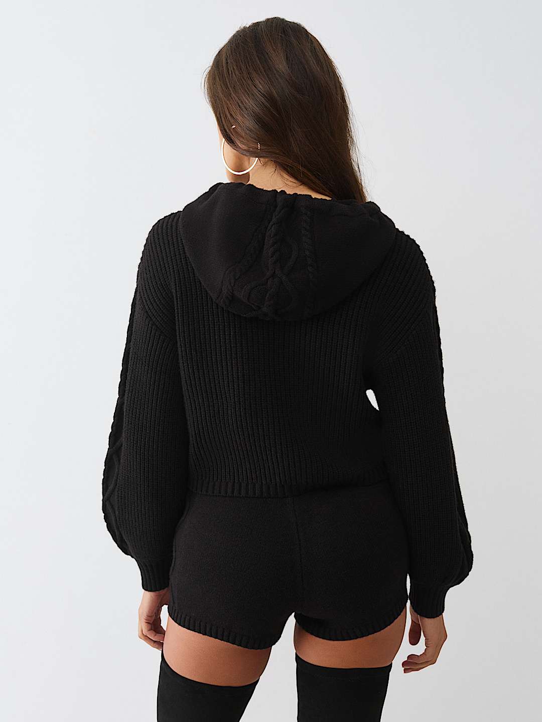 EMBROIDERED PULLOVER SWEATER HOODIE, image 5