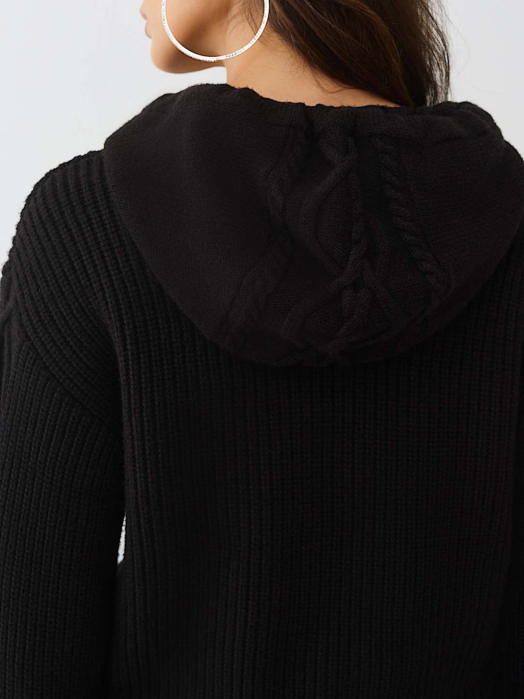 EMBROIDERED PULLOVER SWEATER HOODIE, image 6