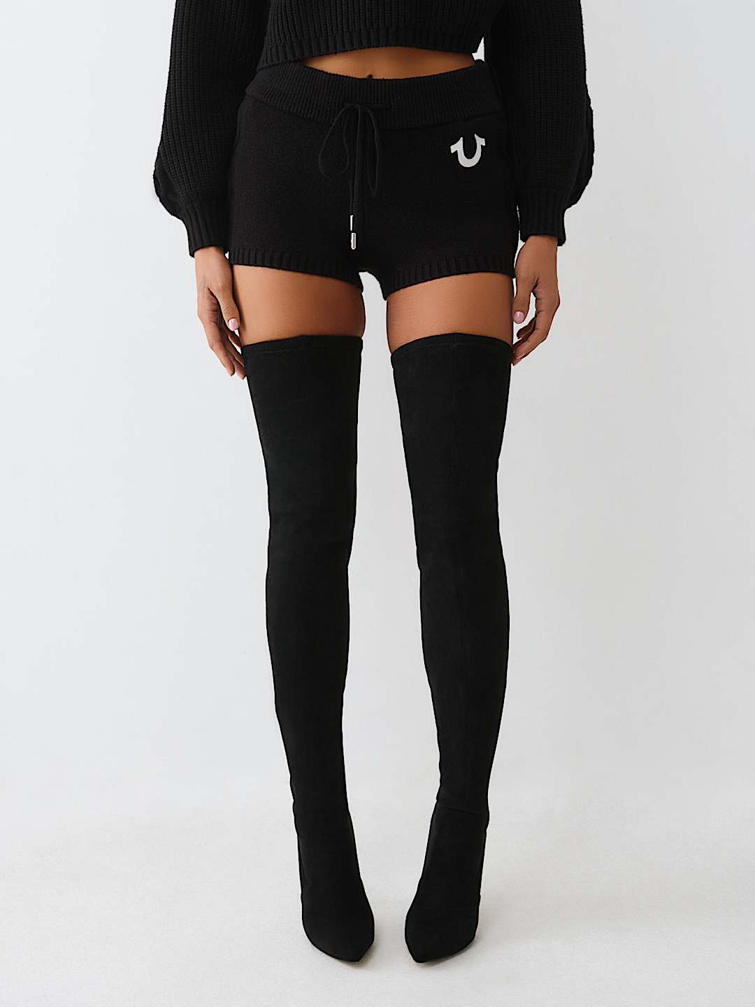 EMBROIDERED SWEATER SHORT, image 3