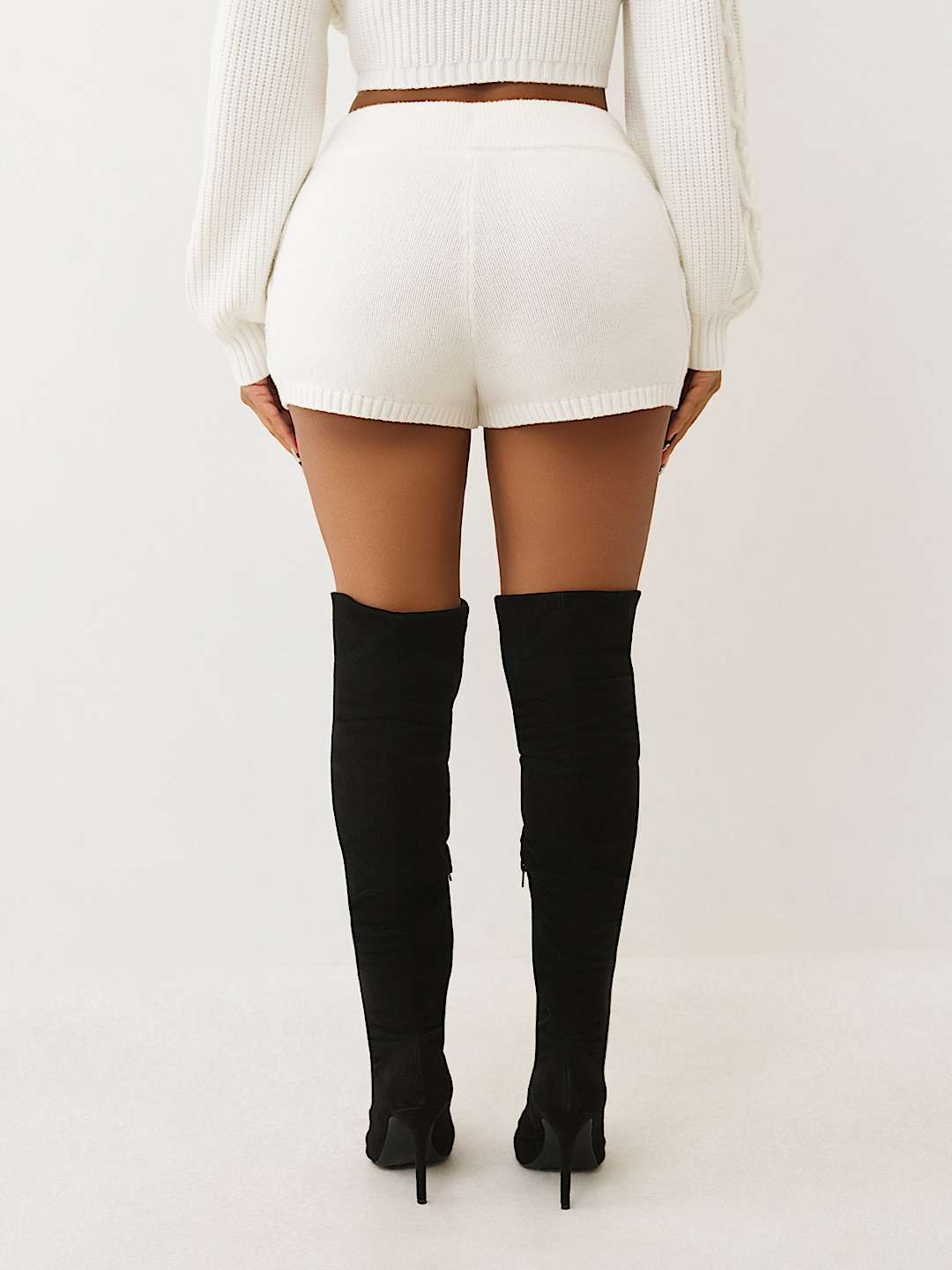 EMBROIDERED SWEATER SHORT, image 7