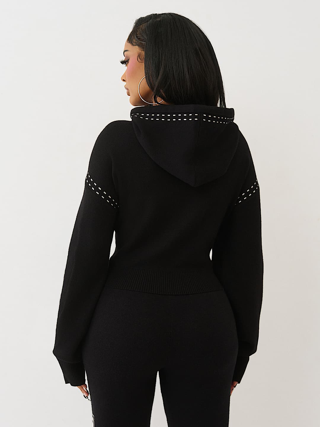 LOGO PULLOVER SWEATER HOODIE, image 5